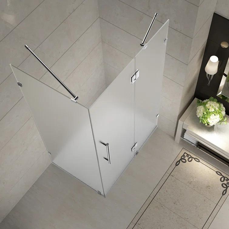 Aston Avalux Rectangle Hinged Shower Enclosure SEN987F-SS-4838-10