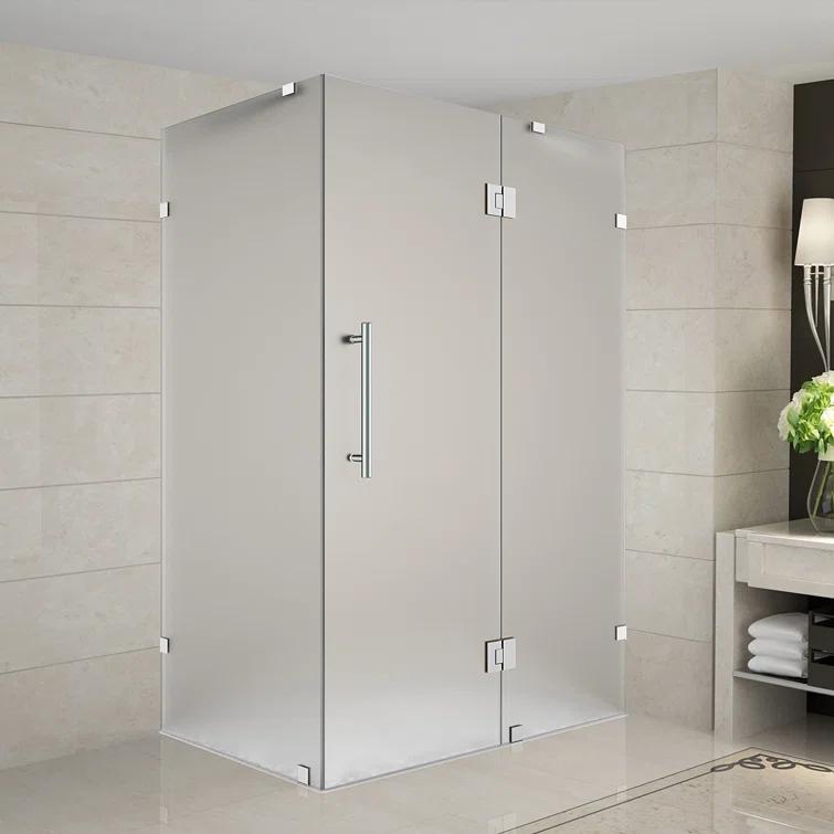 Aston Avalux Rectangle Hinged Shower Enclosure SEN987F-SS-4838-10