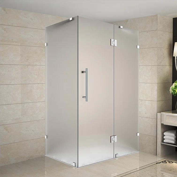 Avalux 36" x 72" Square Hinged Shower Enclosure