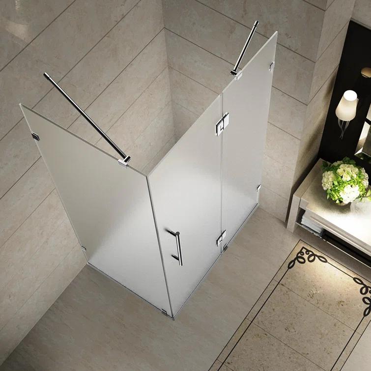 Avalux 36" x 72" Square Hinged Shower Enclosure