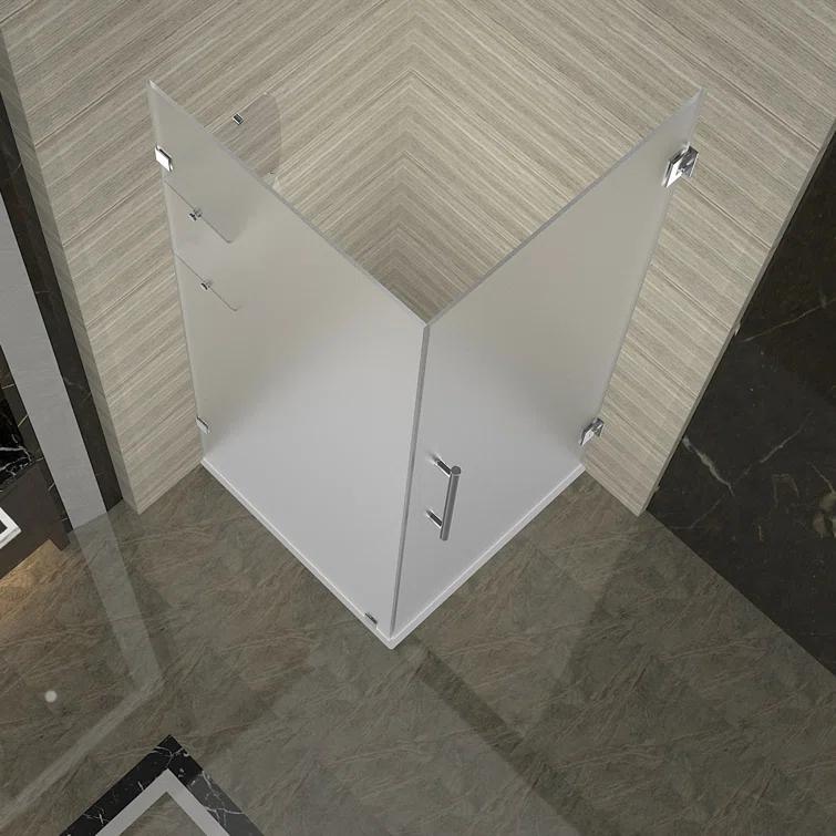 Aquadica GS 38" x 72" Square Hinged Shower Enclosure