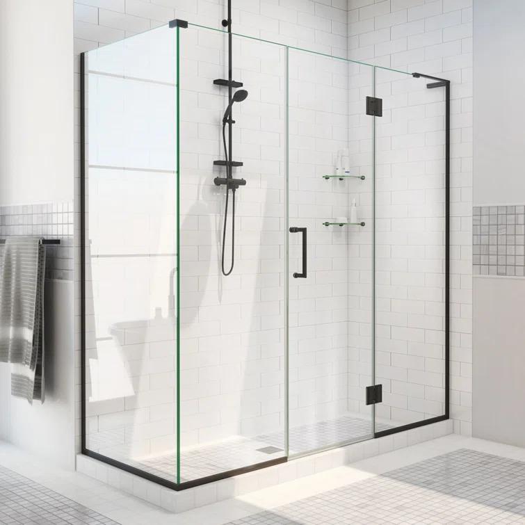 Unidoor-X 70.5" x 72" Rectangle Hinged Shower Enclosure