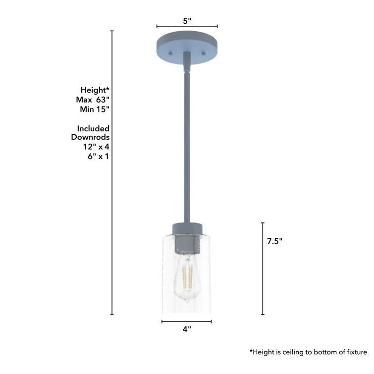 Hartland 1 - Light Single Jar Pendant