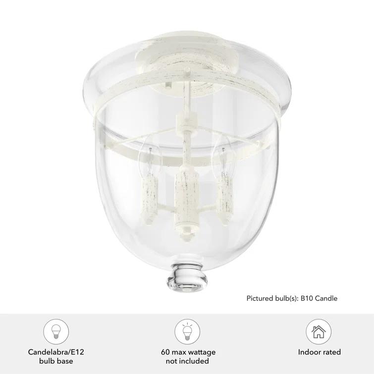 Hunter Fan Belltown 3 - Light 13'' Unique/Statement Urn Semi Flush Mount