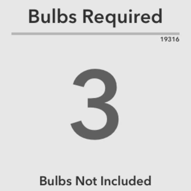 Hunter Fan Belltown 3 - Light 13'' Unique/Statement Urn Semi Flush Mount