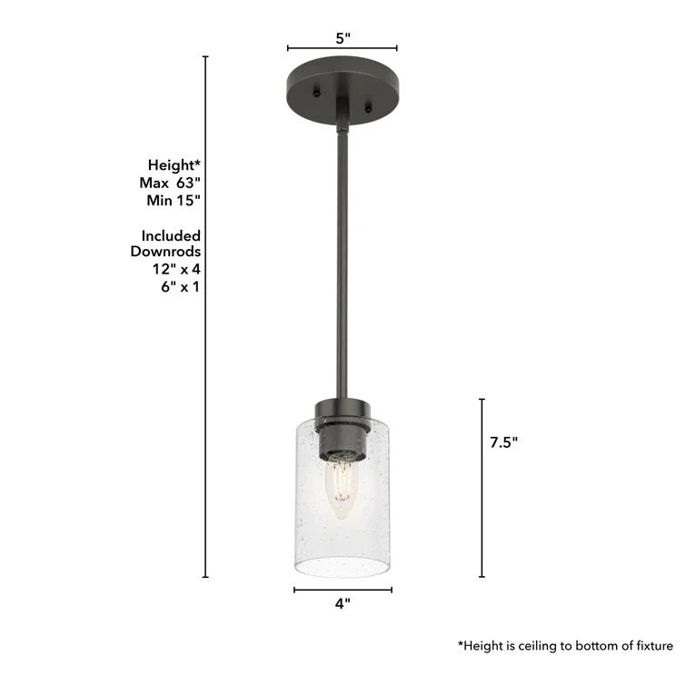 Hartland 1 - Light Single Jar Pendant