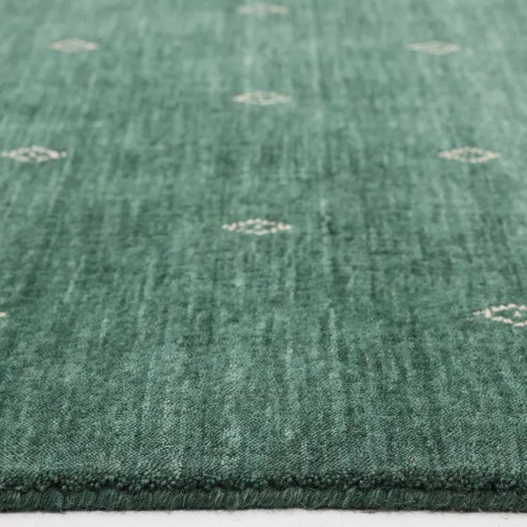 Cyrena Hand-Loomed Wool Rug - Green / 9' x 12'