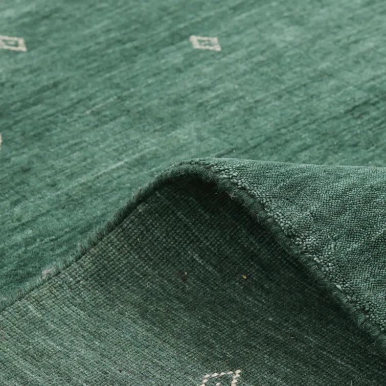 Cyrena Hand-Loomed Wool Rug - Green / 9' x 12'