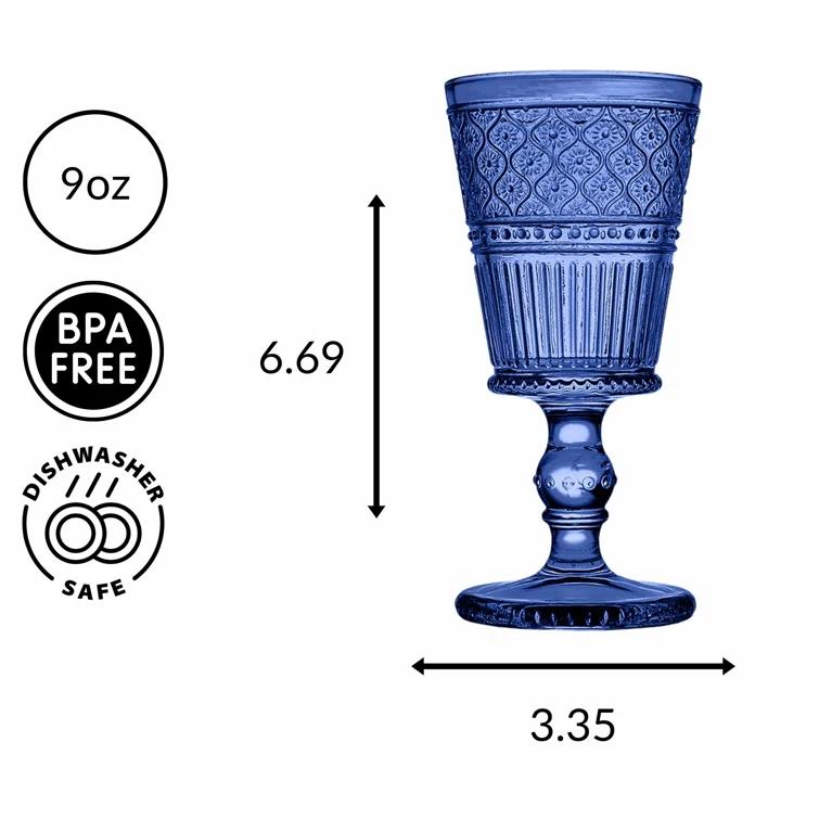 Godinger Silver Art Co Claro Goblet 9 oz (Set of 4)