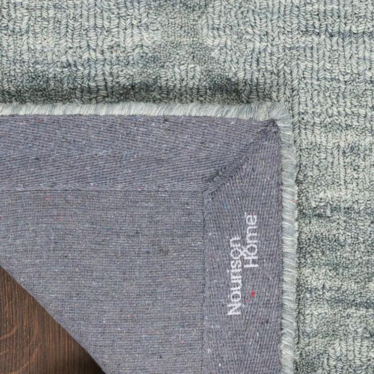 Nourison Wool Haven Blue Modern Wool Indoor Rug