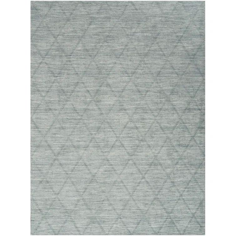 Nourison Wool Haven Blue Modern Wool Indoor Rug