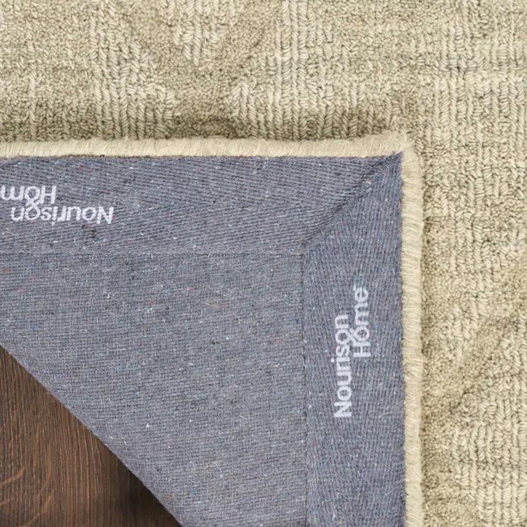 Nourison Wool Haven Sage Modern Wool Indoor Rug