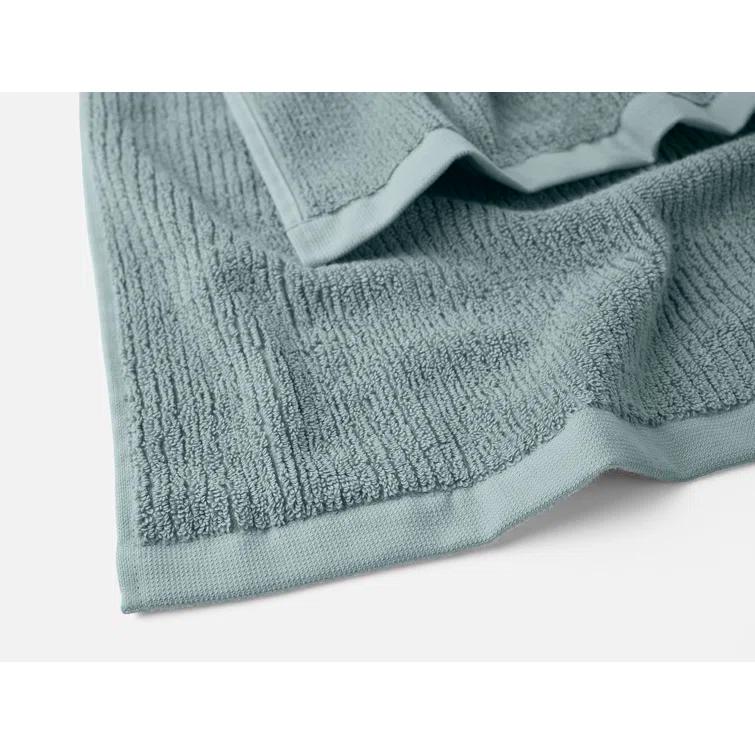 Coyuchi Temescal Organic 100% Cotton Ribbed Bath Towels