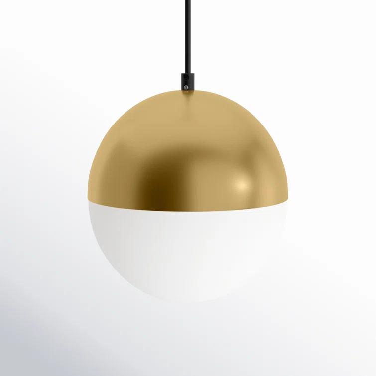Hastings Single Light Glass Steel Dimmable Pendant