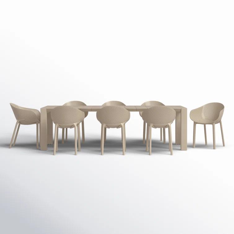 Farrah 102'' Rectangular 8 - Person Outdoor Dining Set