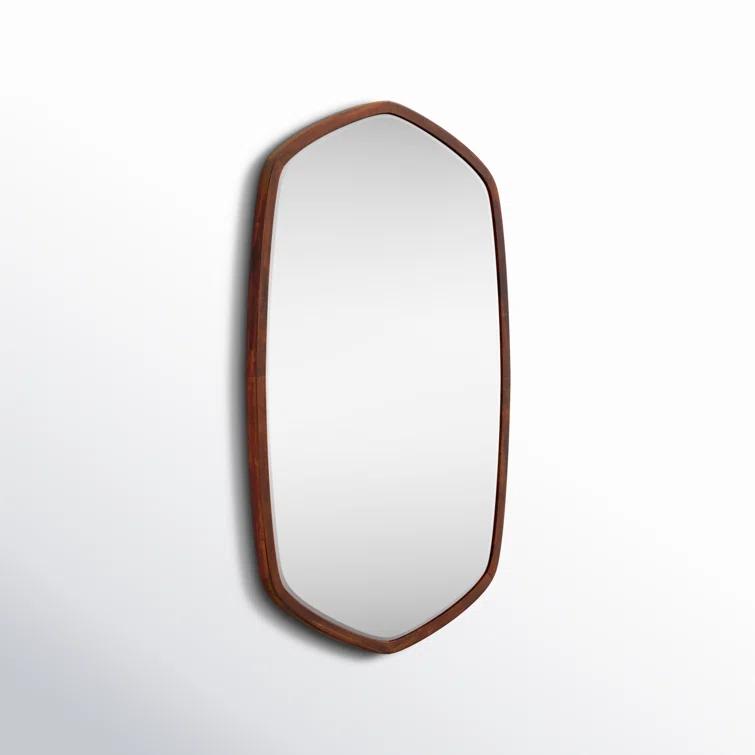 Glover Wood Hexagon Wall Mirror