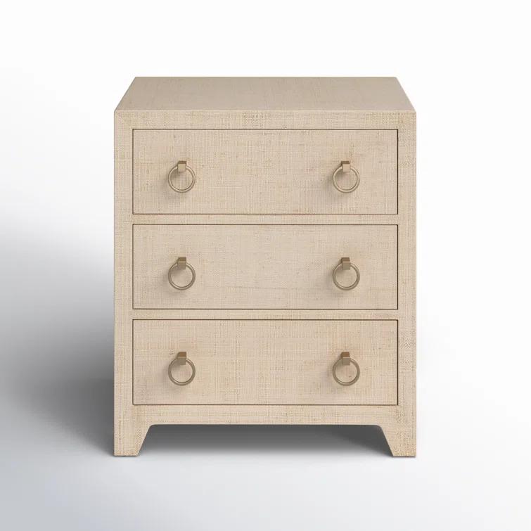 Butler Specialty Company Bar Harbor Natural Raffia 3 Drawer Chest - Natural