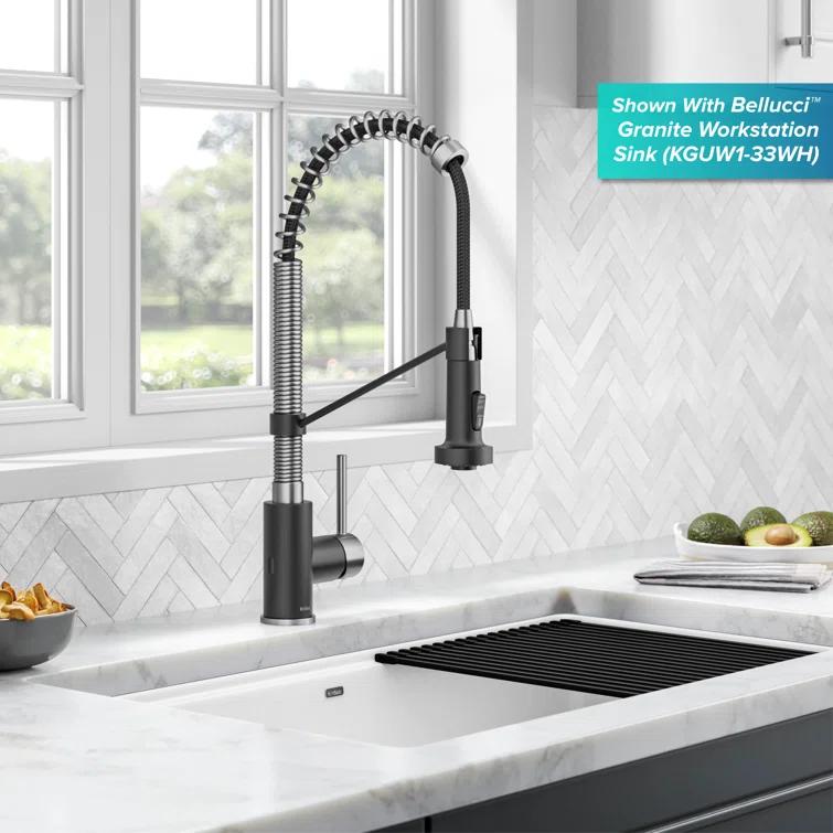 Kraus Bolden Touchless Sensor Commercial Style 2-Function Single Handle Pull-Down Kitchen Faucet