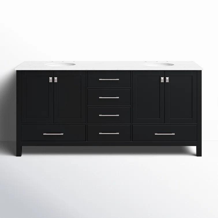 Lamborn 72'' Double Bathroom Vanity