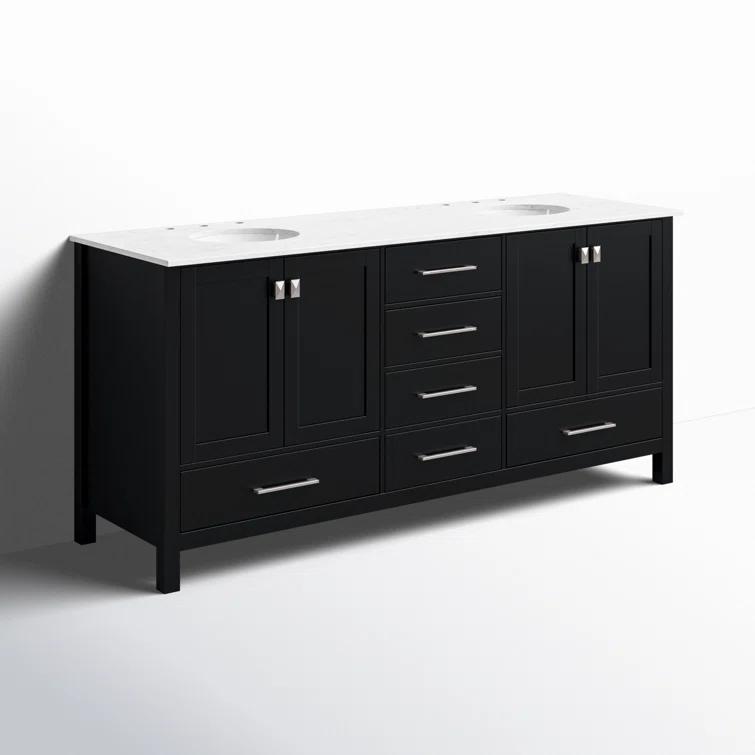 Lamborn 72'' Double Bathroom Vanity