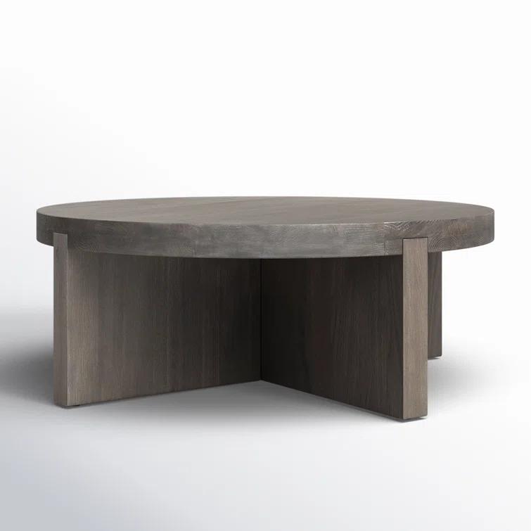 Alford Round Coffee Table - Brown
