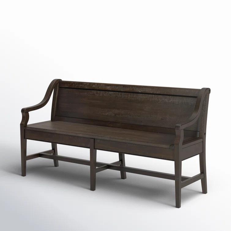 Tama Wood Bench w/ Back