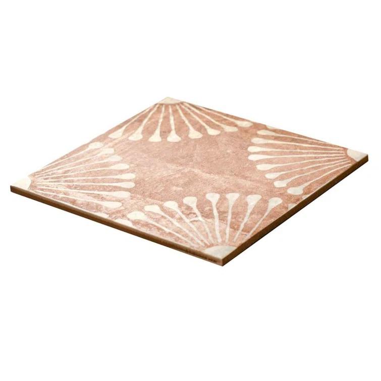 The Tile Life Amanecer 8" x 8" Satin Porcelain Patterned Floor & Wall Tile