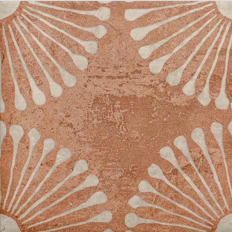 The Tile Life Amanecer 8" x 8" Satin Porcelain Patterned Floor & Wall Tile