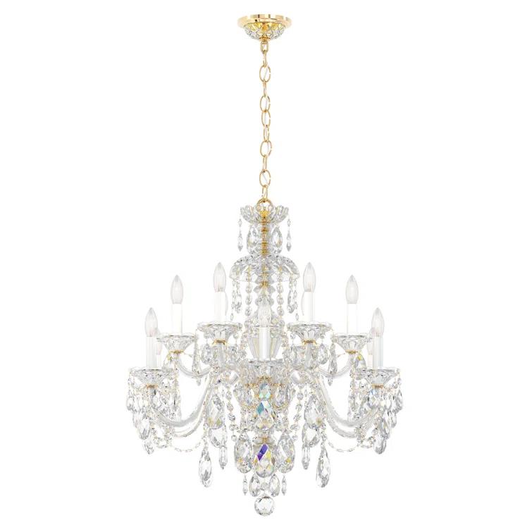 Sterling 12 - Light Glass Classic / Traditional Chandelier