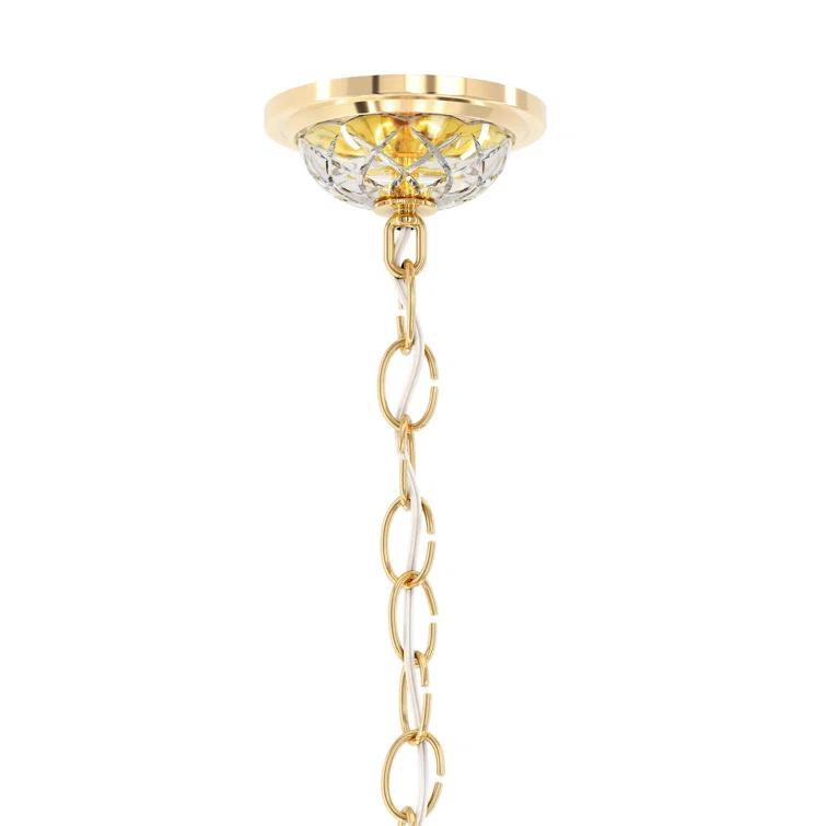 Sterling 12 - Light Glass Classic / Traditional Chandelier