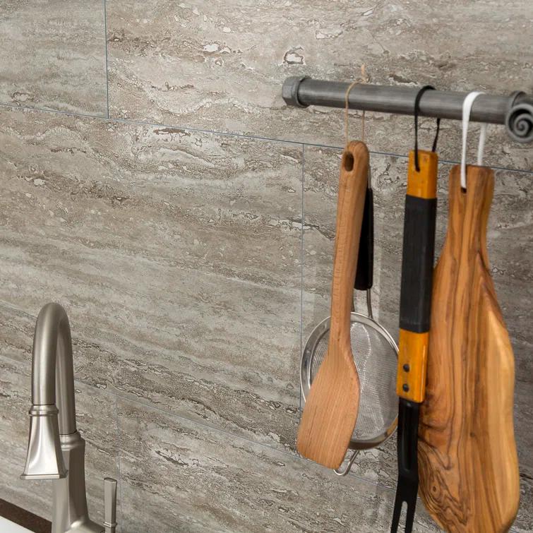 Palisade 25.6 in. x 14.8 in. Tile Shower and Tub Surround Kit