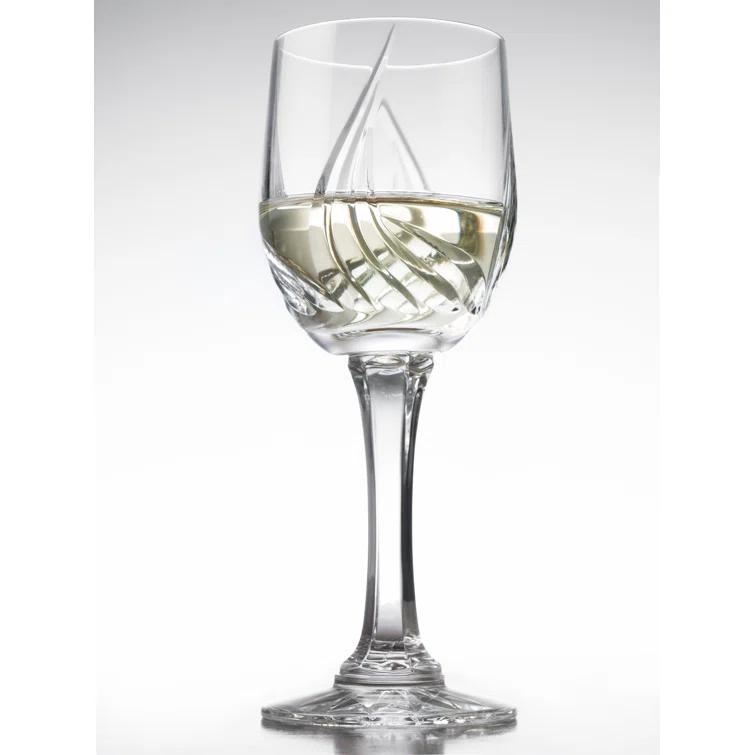 Barski Wine - Glasses - Cordial - Sherry - Set of 6 - Hand Cut Crystal - Stemmed - 4.5 Oz. - Made in Europe (Set of 6)