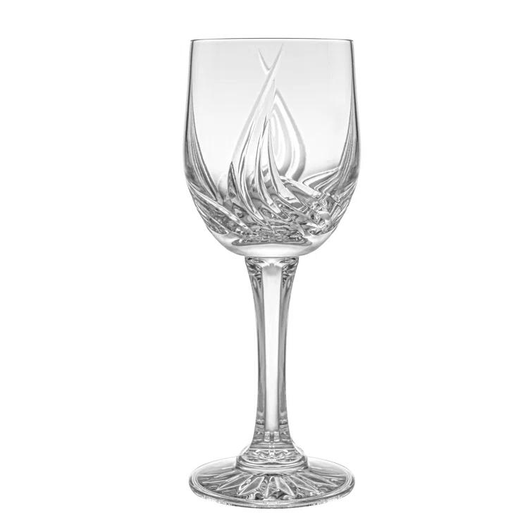 Barski Wine - Glasses - Cordial - Sherry - Set of 6 - Hand Cut Crystal - Stemmed - 4.5 Oz. - Made in Europe (Set of 6)