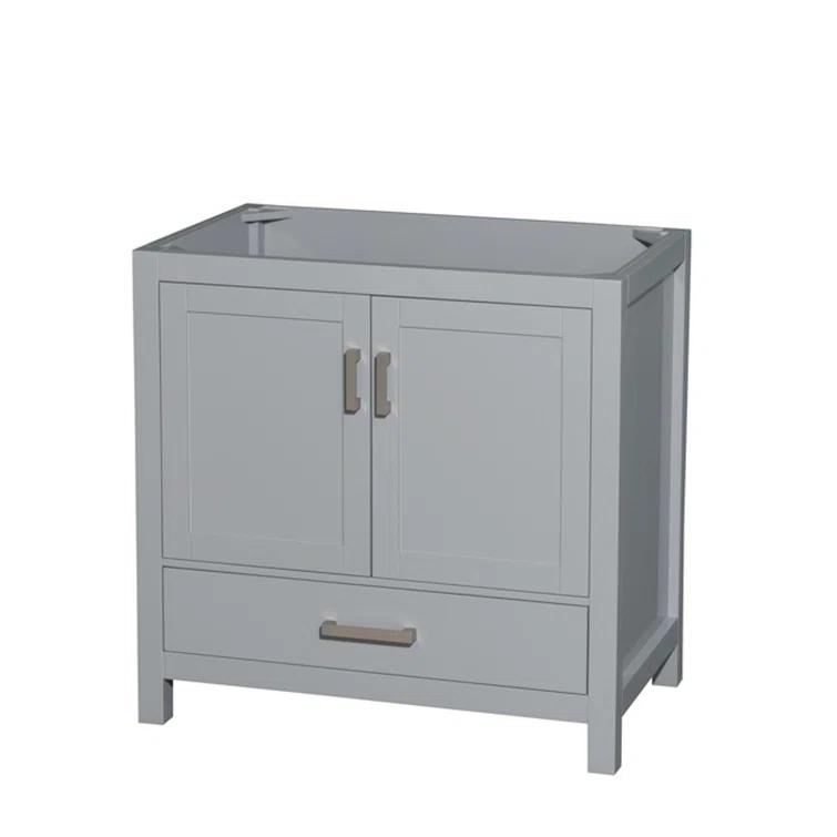 Wyndham Collection Sheffield 35" Freestanding Single Vanity Base Only