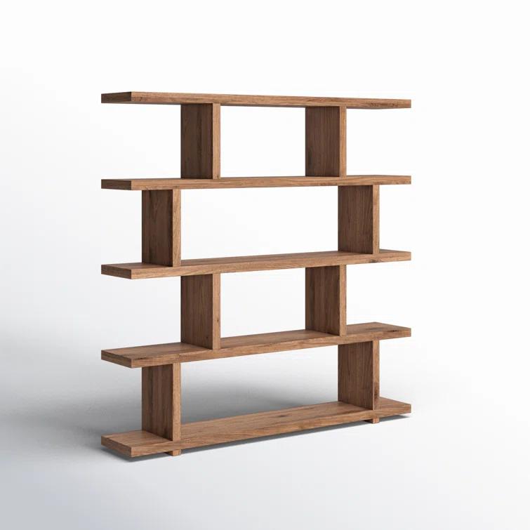 Modern Staggered Bookshelf (63")