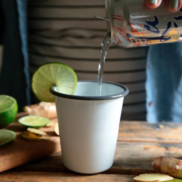 Crow Canyon Home Crow Canyon Enamelware Vintage 10 oz Short Tumblers (Set of 4)