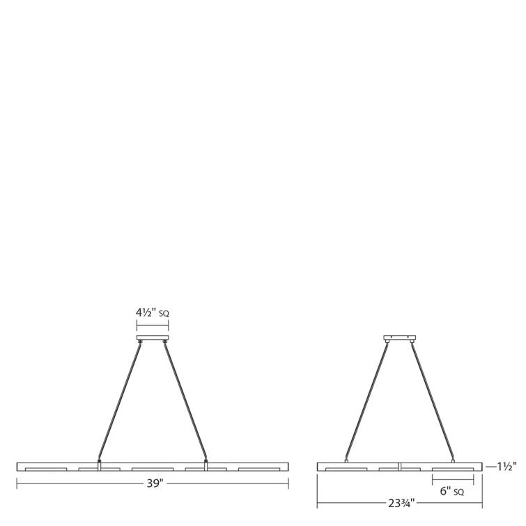 SONNEMAN Guban 7 - Light LED Kitchen Island Pendant