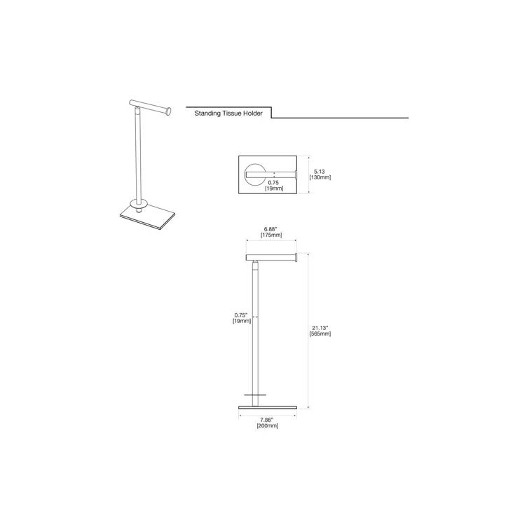 Freestanding Toilet Paper Holder with Storage