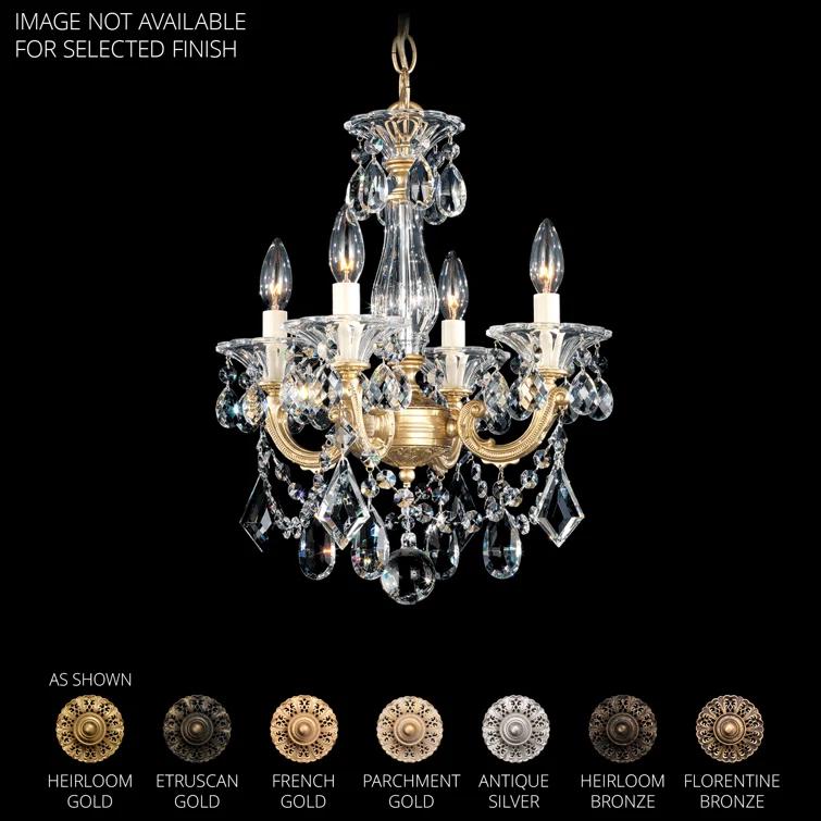 La Scala 4 - Light Glass Dimmable Classic / Traditional Chandelier