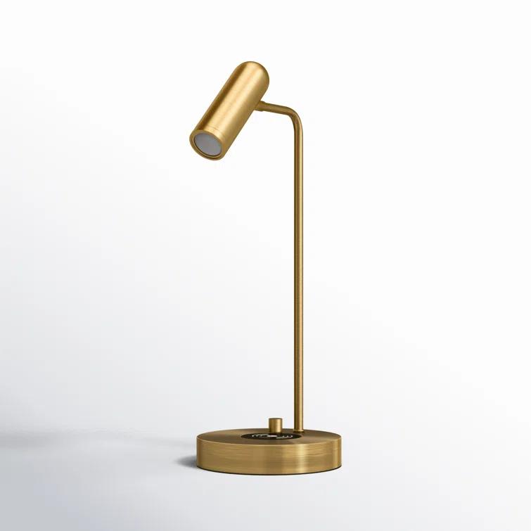 Avon 17" Desk Lamp With USB And Wireless Charging