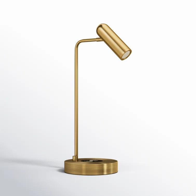 Avon 17" Desk Lamp With USB And Wireless Charging