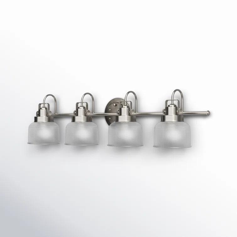 Rosser 4 Light Transparent Dimmable Vanity Light