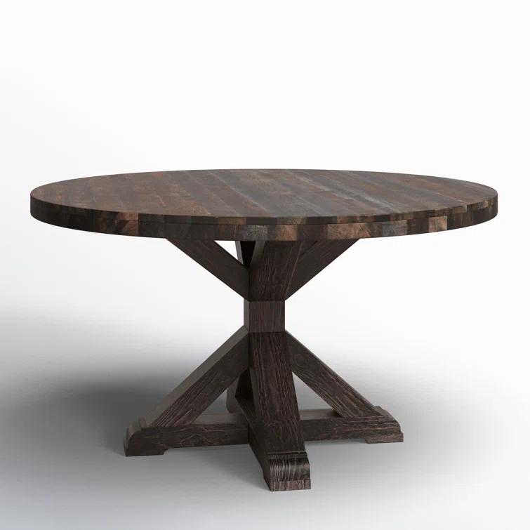 Bianca Round Solid Wood Dining Table