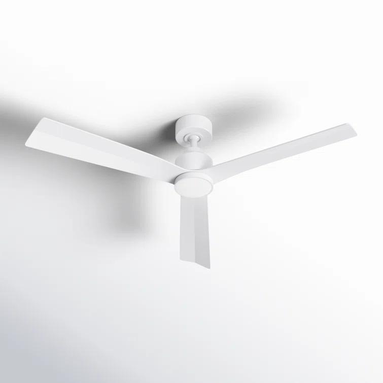 52" Smart Home Compatible 3 Blade Smart Ceiling Fan with Remote