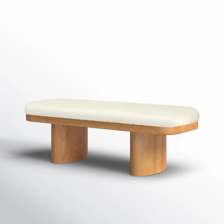 AllModern Hilarie 48" Boucle Bench & Reviews | AllModern