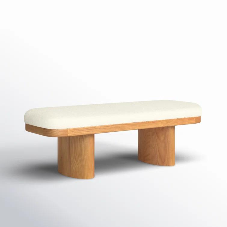 AllModern Hilarie 48" Boucle Bench & Reviews | AllModern