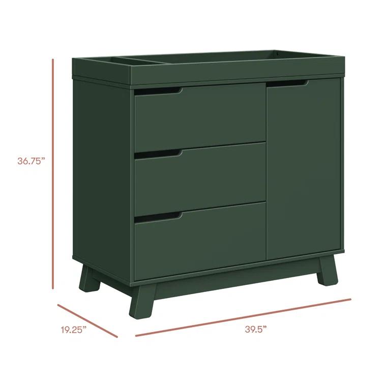 Hudson 3 Drawer 39.5" W Changing Table Dresser