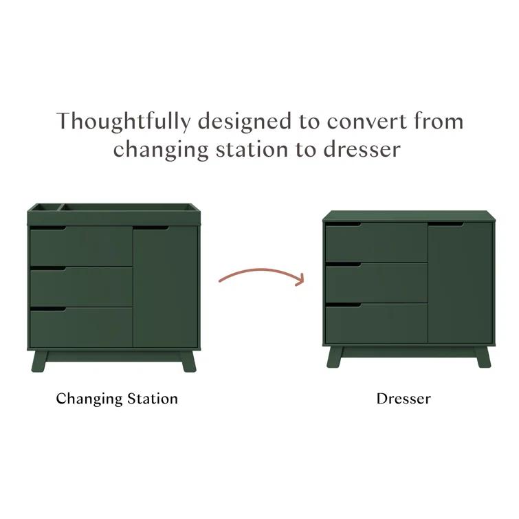 Hudson 3 Drawer 39.5" W Changing Table Dresser