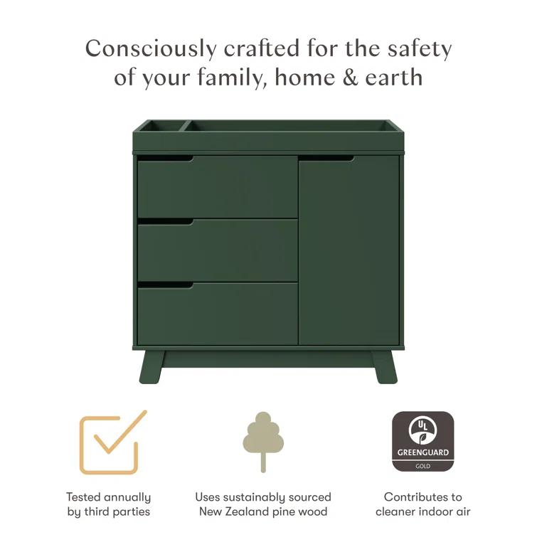 Hudson 3 Drawer 39.5" W Changing Table Dresser
