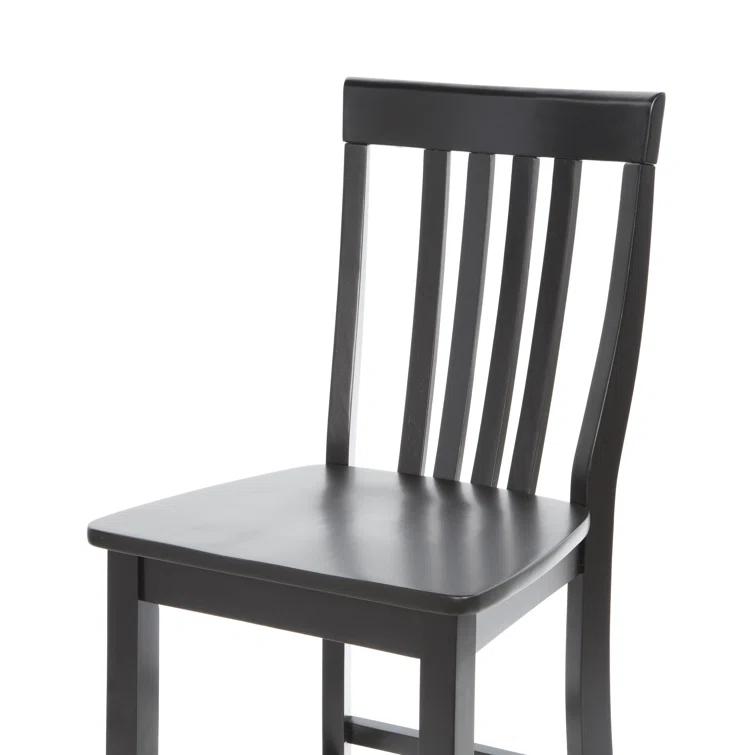 Set of 2 24" School House Counter Height Barstools, Solid Hardwood, Footrest - Crosley
